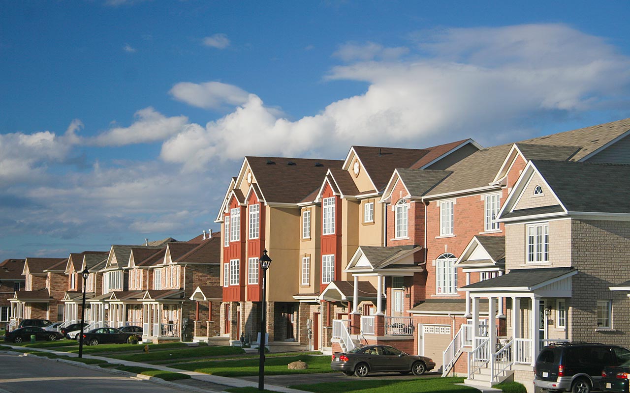 Suburban houses