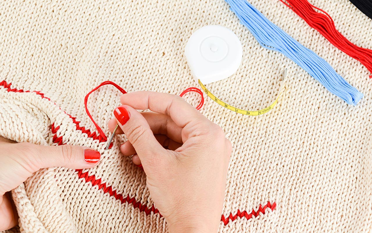 Knitting detail